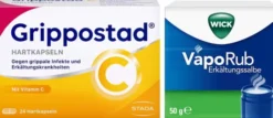Sparset Erkältung Grippostad C 24 Kapseln plus WICK VapoRub 50 g Erkältungssalbe