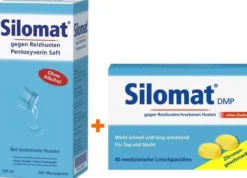 Sparset Erkältung Silomat 100 ml Saft + Silomat DMP Zitronen - Geschmack 40 Pastillen