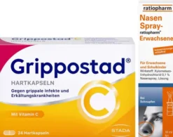 Sparset Grippostad C 24 Kapseln + Nasenspray E 15 ml