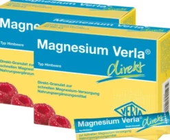 Sparset Magnesium Verla Direkt Granulat Himbeere 2 x 30 Stück