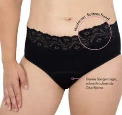 Spitzenslip mit Saugeinlage Größe 42-44 (L)