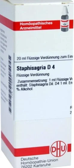 Staphisagria D4 Dhu 20 ml Dilution