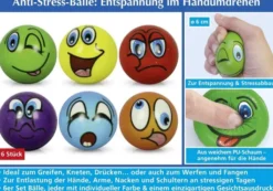 Stressbälle Set, 6-teilig