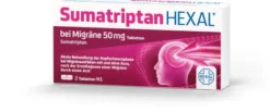 Sumatriptan Hexal bei Migräne 50 mg 2 Tabletten