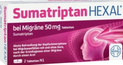 Sumatriptan Hexal bei Migräne 50 mg 2 Tabletten