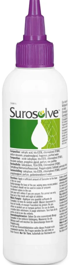 Surosolve Ohrreiniger Flüssig Für Hunde und Katzen 125 ml