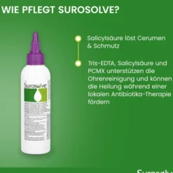 Surosolve Ohrreiniger Flüssig Für Hunde und Katzen 125 ml