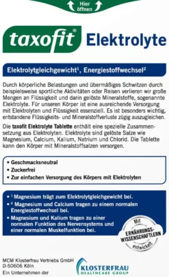 Taxofit Elektrolyte 20 Tabletten