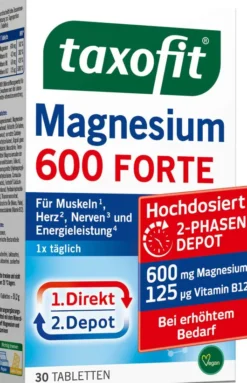 Taxofit Magnesium 600 Forte 2 Phasen Depot 30 Tabletten