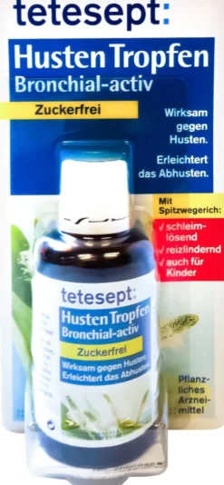 Tetesept Husten Tropfen Bronchial-Activ Zuckerfrei 40 ml