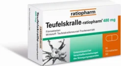 Teufelskralle-Ratiopharm 480 mg - 50 Filmtabletten