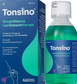 Tonsino Gurgellösung bei Halsschmerzen 240 ml