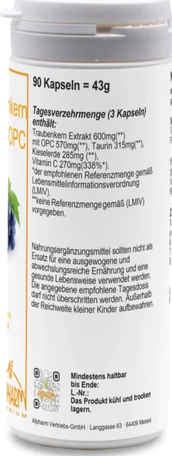 Traubenkernextrakt Opc 90 Kapseln