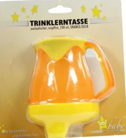 Trinklerntasse Auslaufsicher Orange-Gelb 240ml