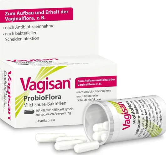Vagisan ProbioFlora Milchsäure-Bakterien 8 Hartkapseln
