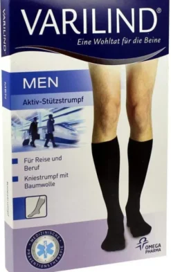 Varilind Men Kniestrumpf Xl Baumwolle Schwarz