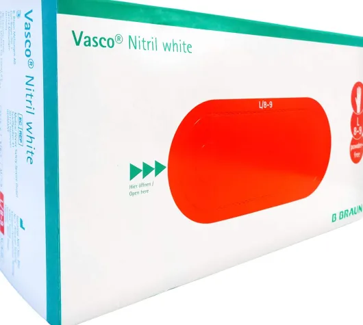 Vasco Nitril White Untersuchungshandschuhe Gr.L 100 Stück