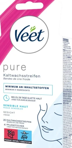 Veet Kaltwachs - Streifen Gesicht 20 Streifen
