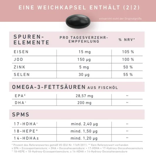 Velnatal Schwangerschaft + Stillzeit 30 Weichkapseln