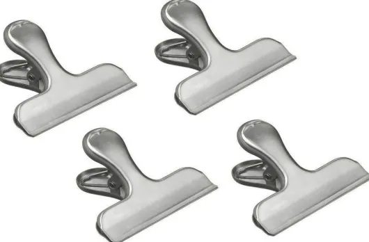 Verschlussklammern Edelstahl 4 Stk