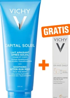 Vichy Capital Soleil nach der Sonne 300 ml Pflegemilch + gratis Vichy Capital Soleil UV-Age Daily LSF 50+ 15 ml