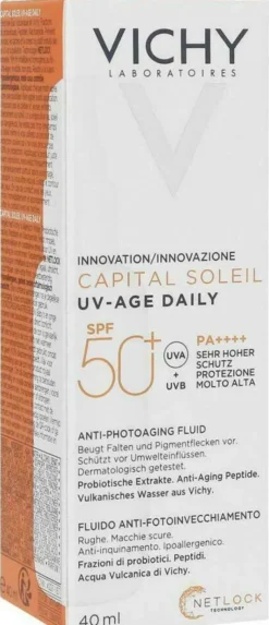 Vichy Capital Soleil UV Age Daily LSF 50+ 40 ml + gratis Vichy Capital Soleil UV-Age Daily LSF 50+ 15 ml