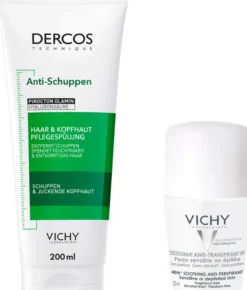 Vichy Dercos Anti-Schuppen Conditioner 200 ml + gratis Vichy Deo Roll-on Anti Flecken 48h 50ml