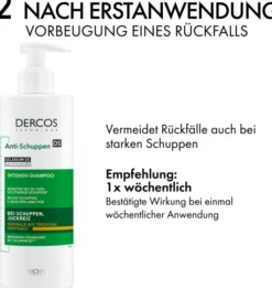 Vichy Dercos Anti-Schuppen Shampoo Trockene Kopfhaut 390 ml