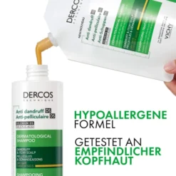Vichy Dercos Anti-Schuppen Shampoo trockene Kopfhaut Nachfüllpack 390 ml