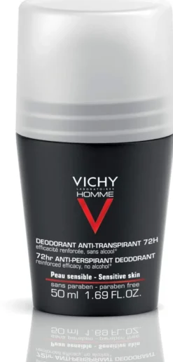 Vichy Homme Deodorant Anti Transpirant 72h Roll-On 50 ml Stift