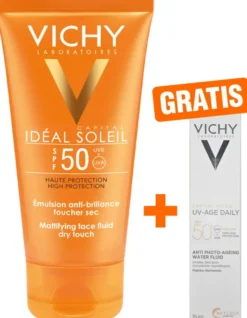 Vichy Ideal Soleil 50 ml Sonnen Fluid LSF 50 + gratis Vichy Capital Soleil UV-Age Daily LSF 50+ 15 ml
