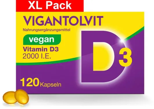 Vigantolvit 2000 I.E. Vitamin D3 vegan 120 Kapseln