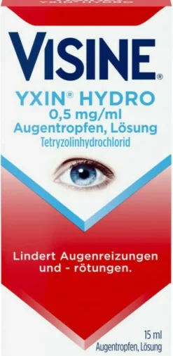 Visine Yxin Hydro 0,5 mg je ml Augentropfen 15 ml