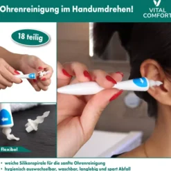 Vital Comfort Ohrenreiniger mit Spiralkopf 18-teiliges Set