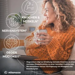 Vitamaze Magnesium Magnesiumbisclycinat 750 mg 120 Kapseln