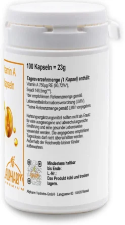 Vitamin A 100 Kapseln