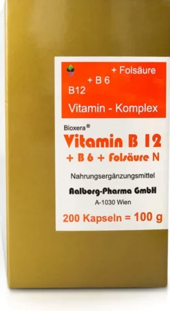 Vitamin B12 + B6 + Folsäure Komplex N Kapseln 200 Kapseln
