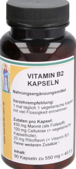 Vitamin B2 20 mg Riboflavin 90 Kapseln