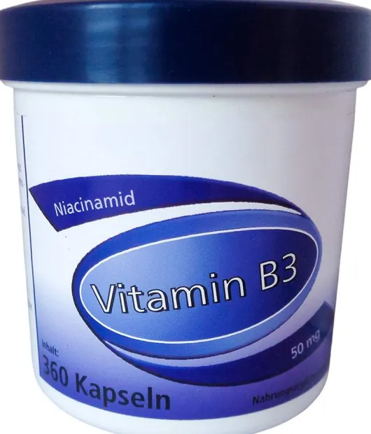 Vitamin B3 Niacinamid 50 mg Gerimed 360 Kapseln