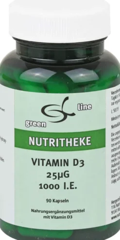 Vitamin D3 25 µg 1.000 I.E. 90 Kapseln