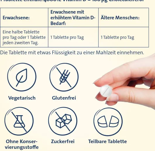 Vitamin D3 Hevert 4.000 I.E. 60 Tabletten