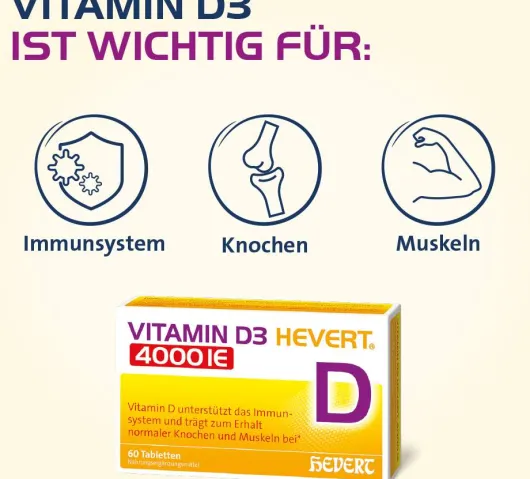Vitamin D3 Hevert 4.000 I.E. 60 Tabletten