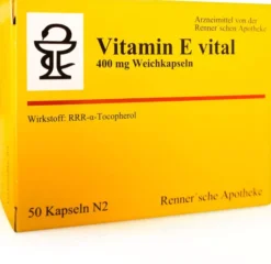 Vitamin E Vital 400 mg Rennersche Apotheke 50 Weichkapseln