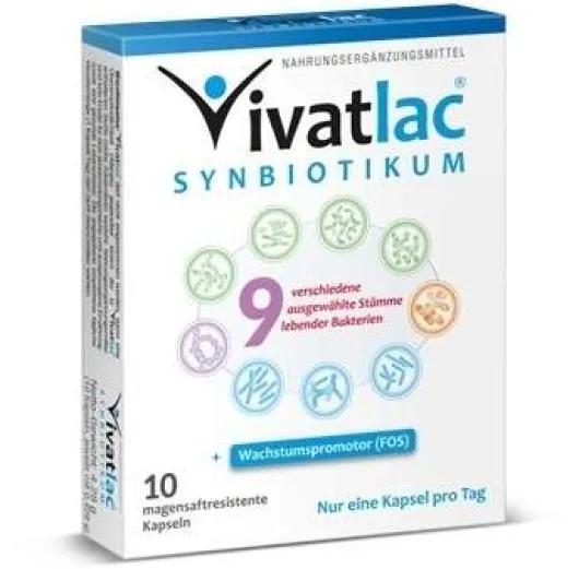 Vivatlac Synbiotikum 10 Magensaftresistente Kapseln