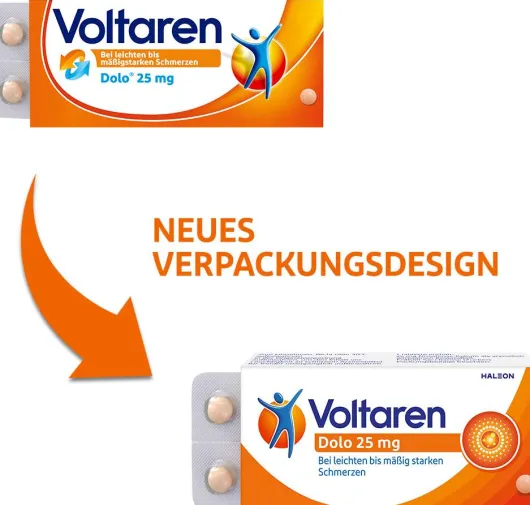 Voltaren Dolo 25 mg 20 überzogene Tabletten