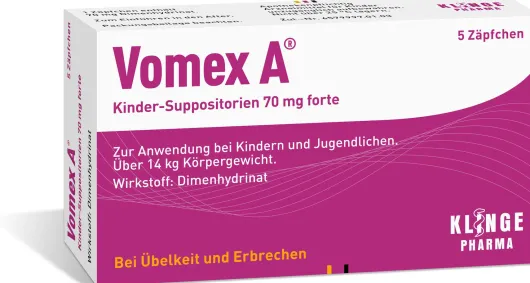 Vomex A Kinder-Suppositorien 70 mg Forte 5 Zäpfchen