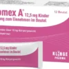 Vomex A 12.5 mg Kinder Lösung zum Einnehmen 12 Beutel