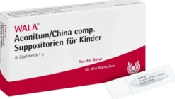 Wala Aconitum China Comp. 10 X 1 G Kinder-Suppositorien