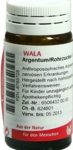 Wala Argentum Rohrzucker 20 G Globuli