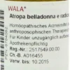 Wala Atropa Belladonna E Radice D6 20 G Globuli